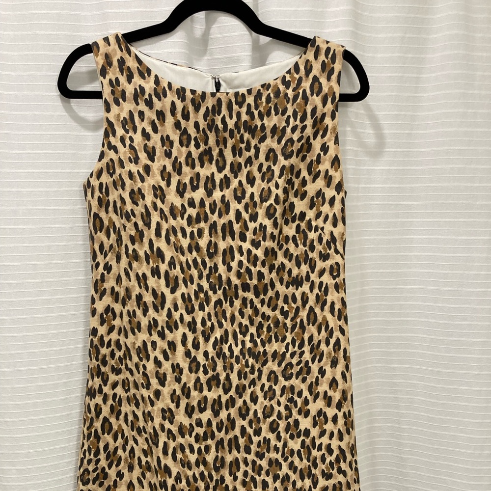Leopard Sleeveless Dress - Size 8